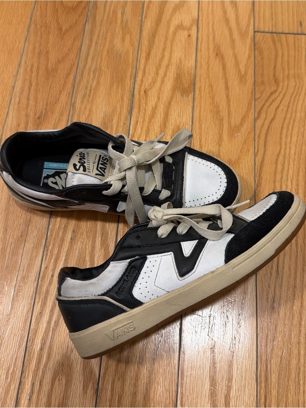 Vans Black and White Low-Top Sneakers